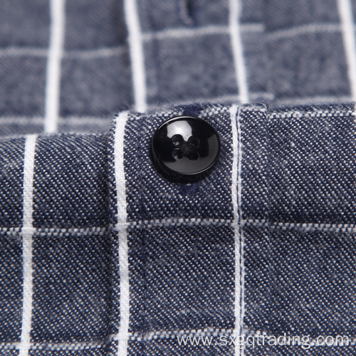 Dark color 100% cotton flannel shirt